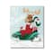 Stupell Industries Let It Snow Moose Sleigh Canvas Wall Art